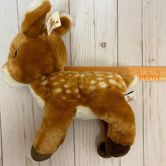 Unipak Small Fawn Plush Standing Stuffed Animal Toy Woodland Brown White Deer - Picture 14 of 14